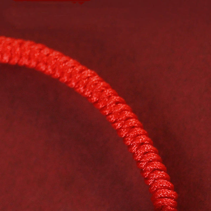 Pulsera trenzada de protección con hilo rojo del zodíaco chino y ágata roja hecha a mano con Buddha Stones - image 26