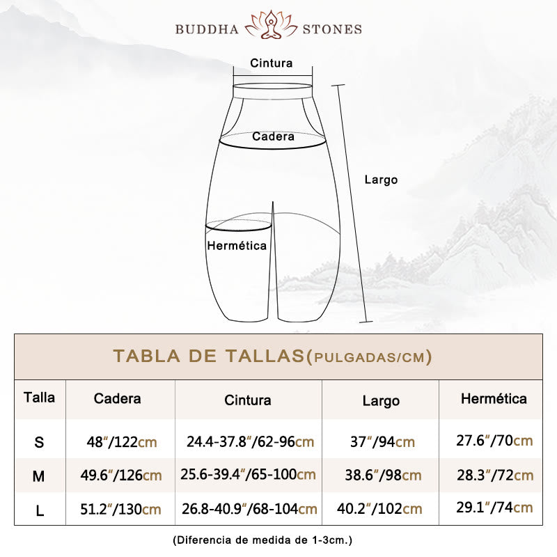 Pantalones de lino de algodón con Buddha Stones, pantalones harén, sueltos, Zen, Yoga, Tai Chi, pantalones de mujer - image 3