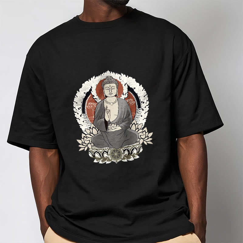 Camiseta con estampado de Buddha Stones de Buda meditando - image 6