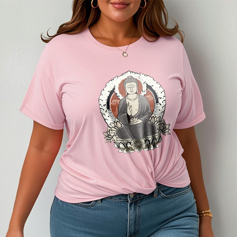 Camiseta con estampado de Buddha Stones de Buda meditando - image 14