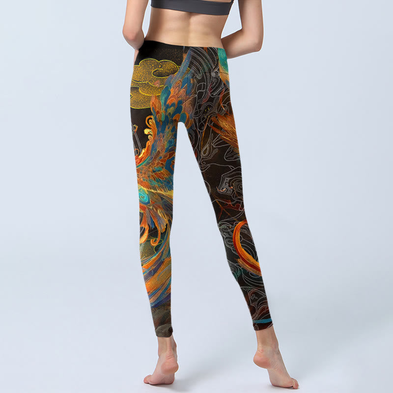 Leggings deportivos Buddha Stones Vibrant Phoenix para mujer - image 7
