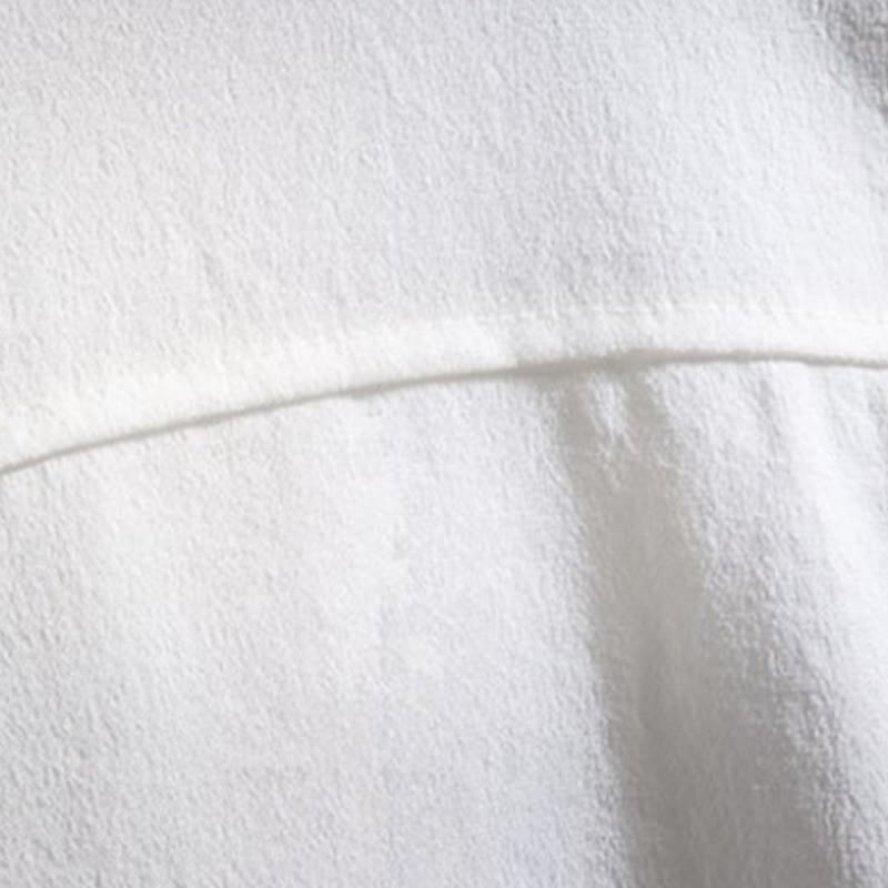 Camisa informal de hombre con mangas tres cuartos y botones delanteros de color liso con Buddha Stones - image 9