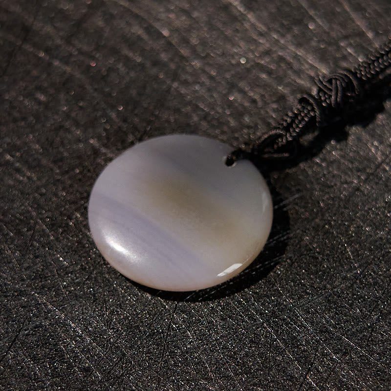 Buddha Stones Colgante de collar con obsidiana negra de cristal natural con patrón sánscrito Vajra Dorje - image 31