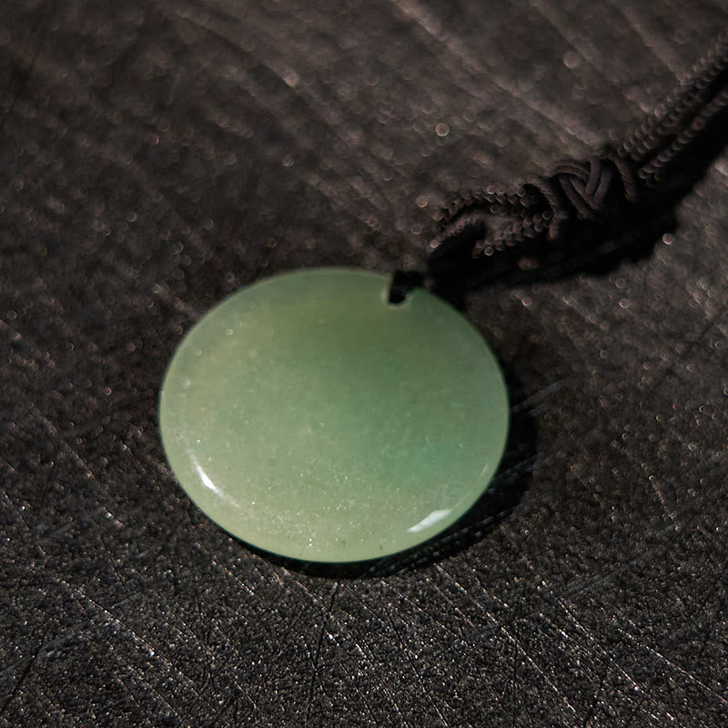 Buddha Stones Colgante de obsidiana negra con diseño de loto y esvástica natural de varios cristales - image 17