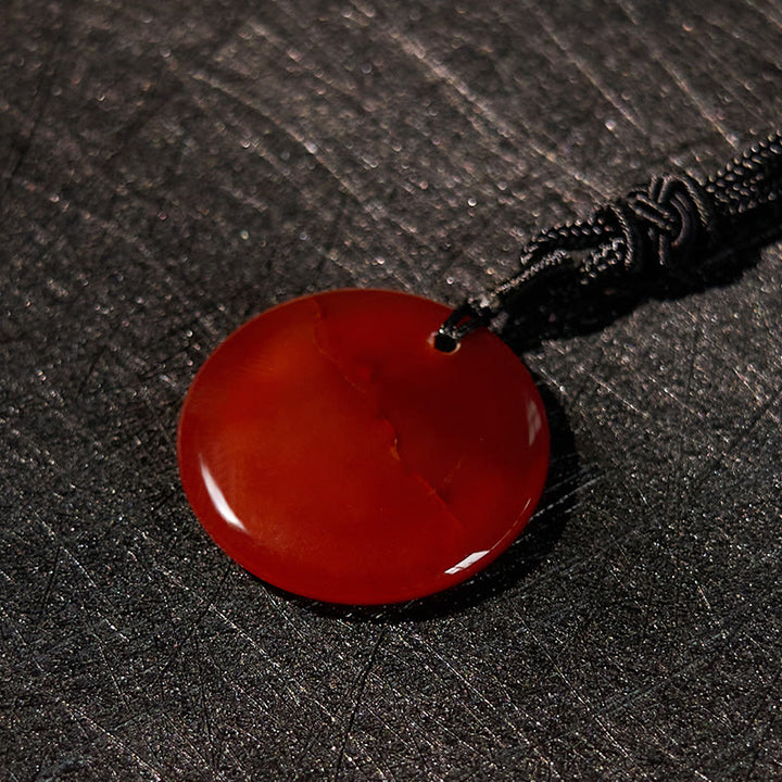 Buddha Stones Colgante de obsidiana negra con diseño de loto y esvástica natural de varios cristales - image 29