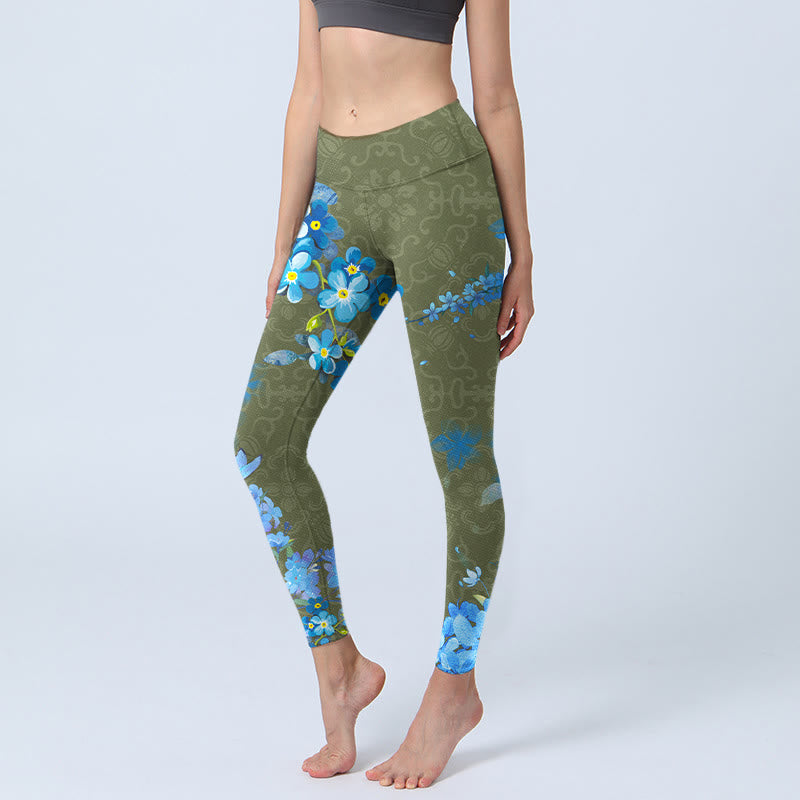 Leggings de yoga para mujer con estampado de Buddha Stones - mariposas - US18，UK/AU22，EU50 (4XL) - image 1