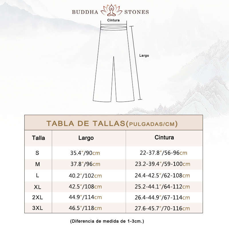 Pantalones de práctica de Tai Chi y Qigong unisex de verano con cintura elástica y bolsillos de Buddha Stones - image 6