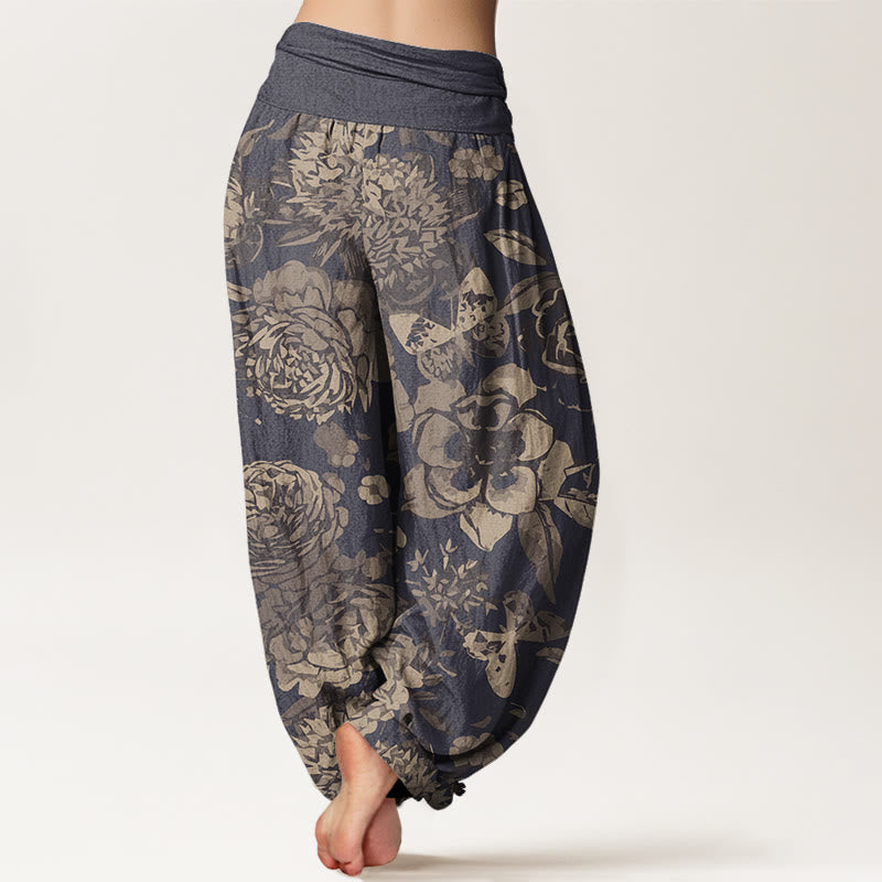 Pantalones bombachos de cintura elástica para mujer, de algodón, estilo casual, con estampado de Buddha Stones. - image 2
