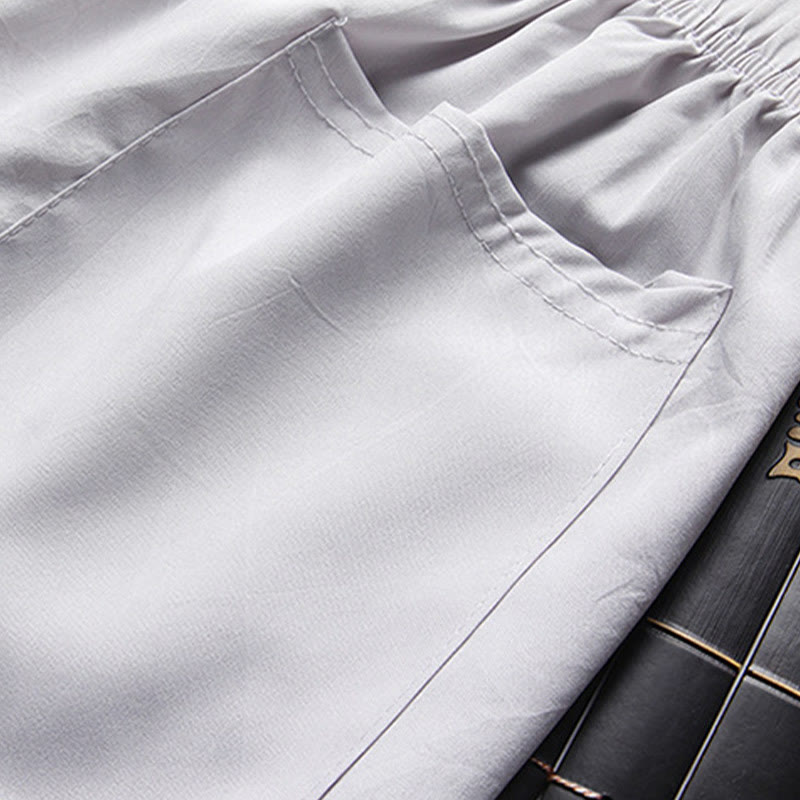 Traje Tang con Buddha Stones para Año Nuevo chino, uniforme tradicional Hanfu, camiseta de manga larga, pantalones, conjunto para hombre