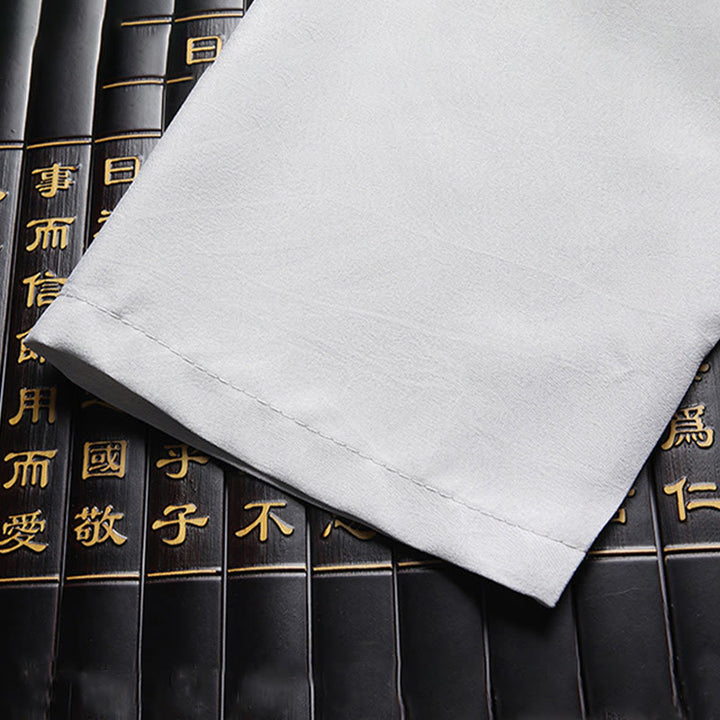 Traje Tang con Buddha Stones para Año Nuevo chino, uniforme tradicional Hanfu, camiseta de manga larga, pantalones, conjunto para hombre