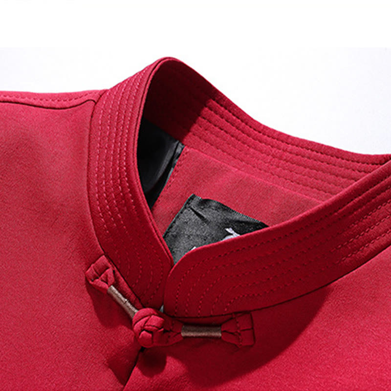 Traje Tang bordado con Buddha Stones para Año Nuevo chino, uniforme tradicional Hanfu, camiseta de manga larga, pantalones, conjunto para hombre - image 8