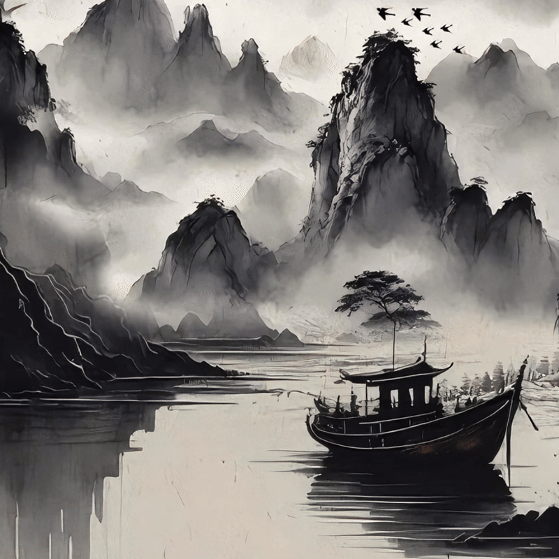 Leggings de fitness para mujer con estampado de pintura de paisaje con salpicaduras de tinta y Buddha Stones - image 2