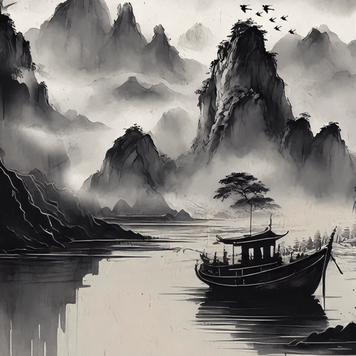 Leggings de fitness para mujer con estampado de pintura de paisaje con salpicaduras de tinta y Buddha Stones - image 2