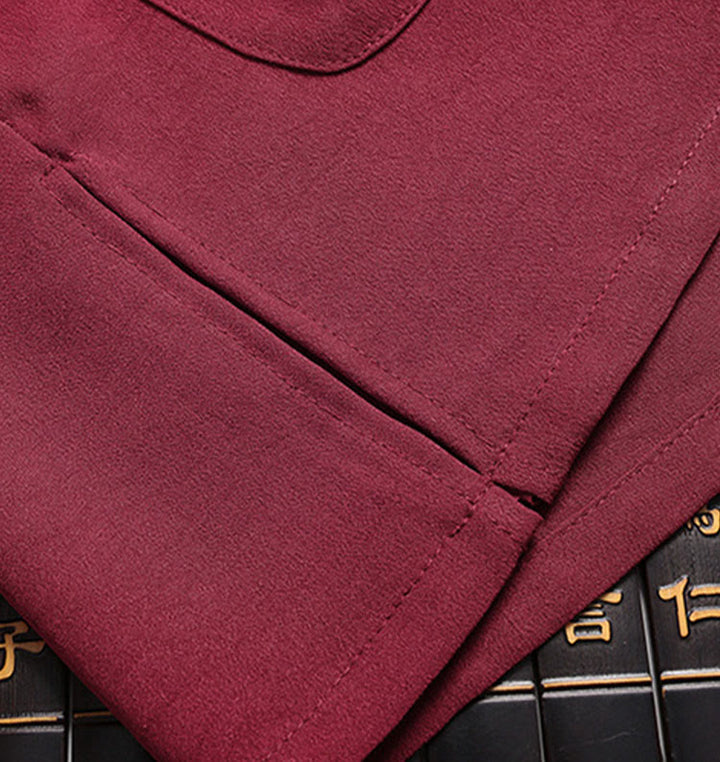 Traje Tang Hanfu de manga larga con botones y dragón y rana bordados con Buddha Stones para Año Nuevo chino, conjunto de ropa para hombre - image 6