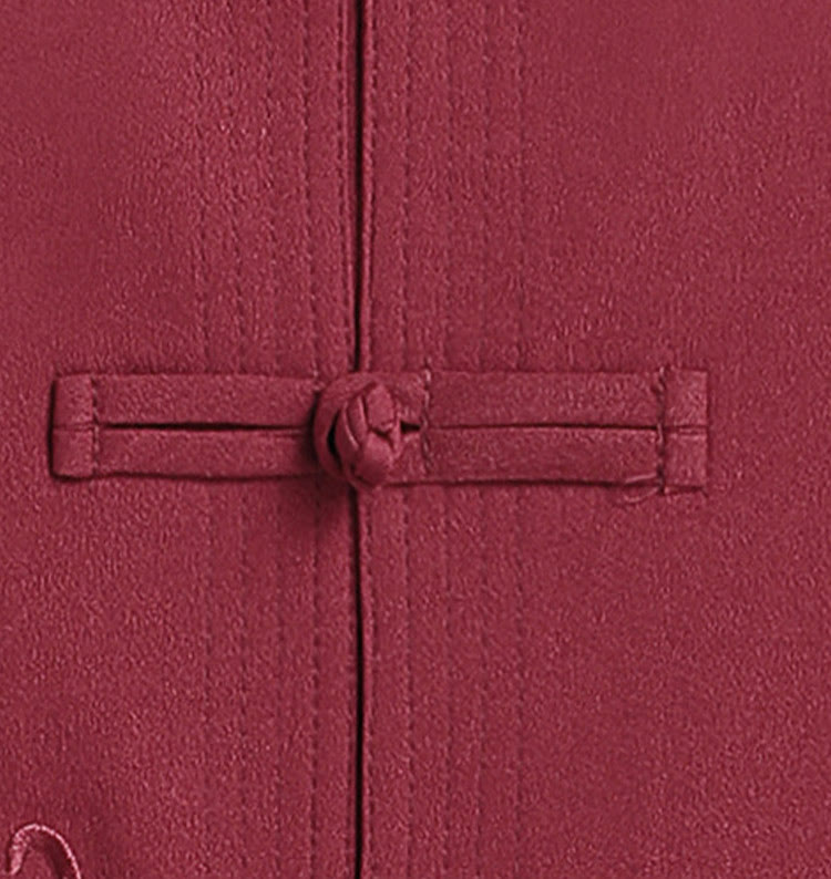 Traje Tang Hanfu de manga larga con botones y dragón y rana bordados con Buddha Stones para Año Nuevo chino, conjunto de ropa para hombre - image 4