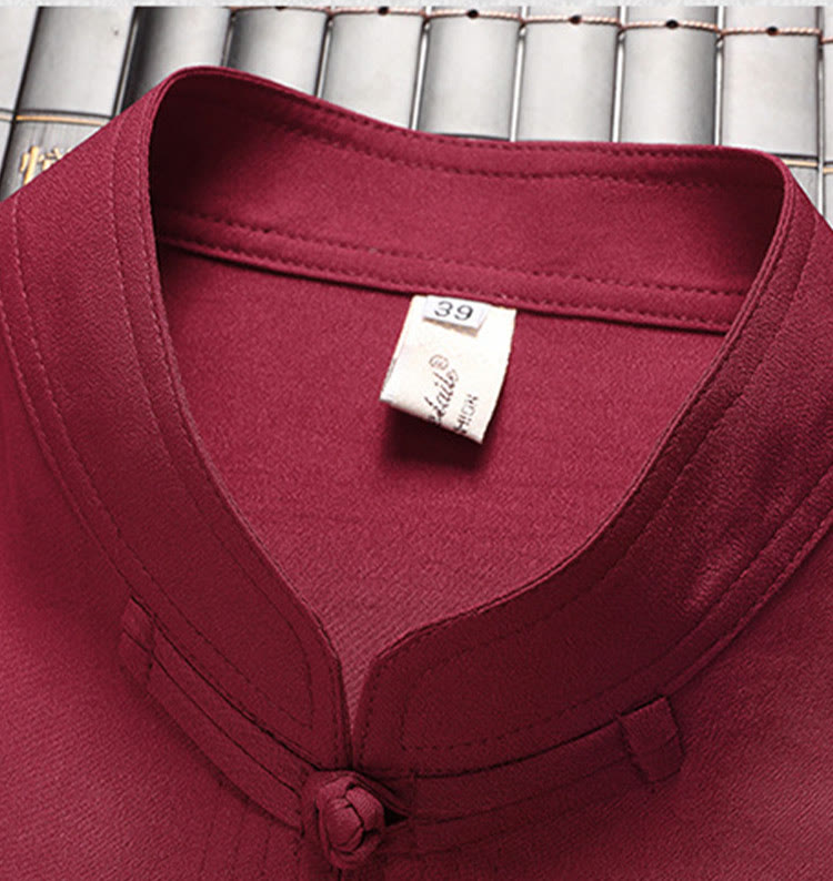 Traje Tang Hanfu de manga larga con botones y dragón y rana bordados con Buddha Stones para Año Nuevo chino, conjunto de ropa para hombre - image 3