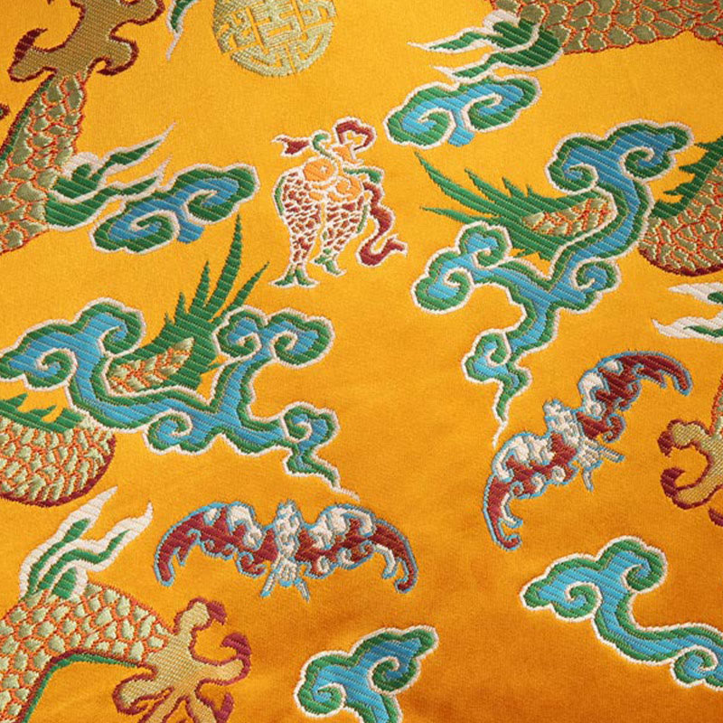 Traje Tang con botones de rana y bordado de dragón con Buddha Stones y Año Nuevo chino para hombre, chaqueta y camisa