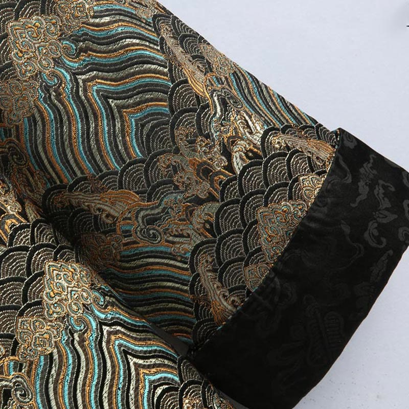 Traje Tang con Buddha Stones y bolsillos para hombre