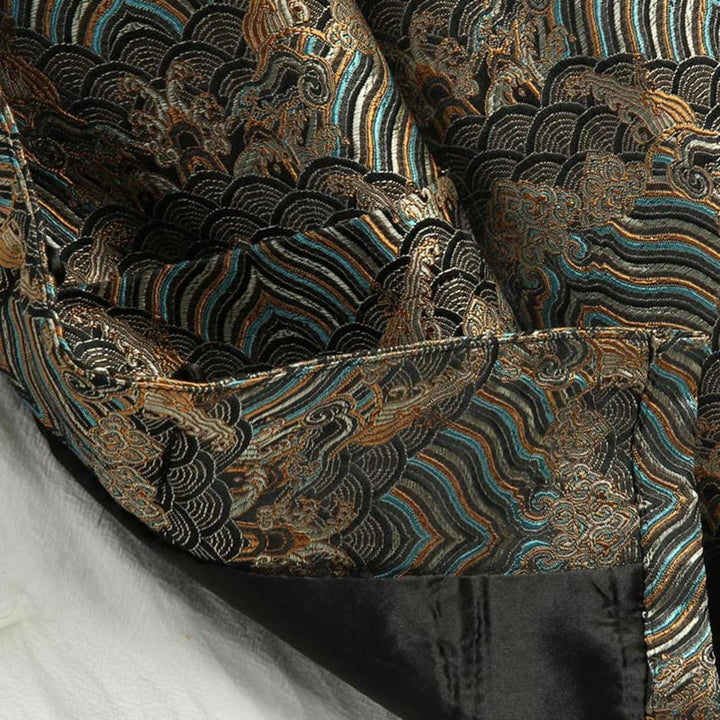 Traje Tang con Buddha Stones y bolsillos para hombre