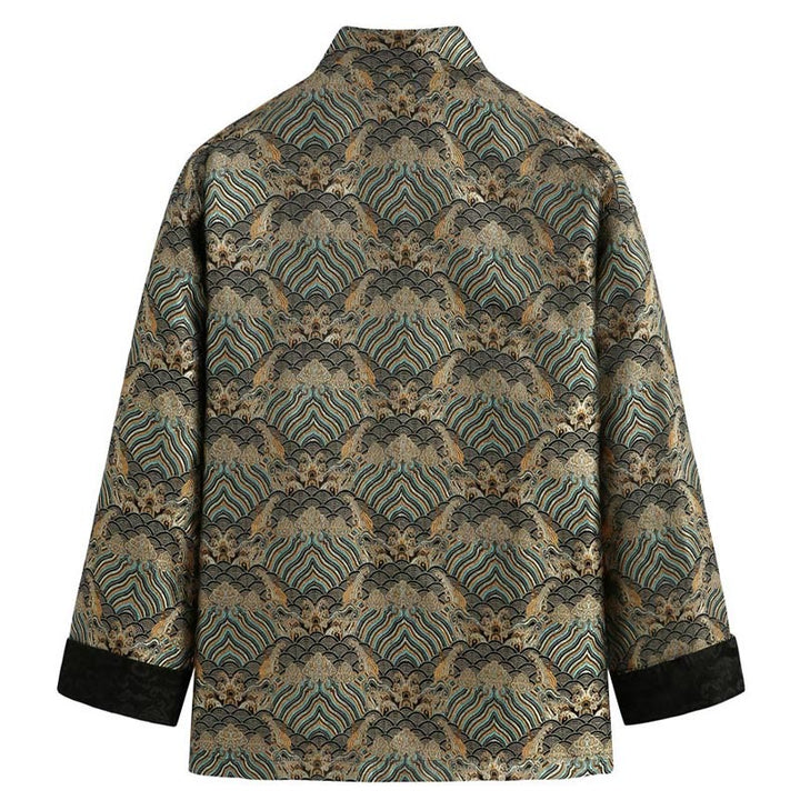 Traje Tang con Buddha Stones y bolsillos para hombre - image 7