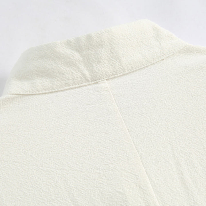 Traje Tang con bordado de grullas y Buddha Stones para Año Nuevo chino, Hanfu, manga larga, pantalones, ropa de algodón y lino, conjunto para hombre con bolsillos - image 11