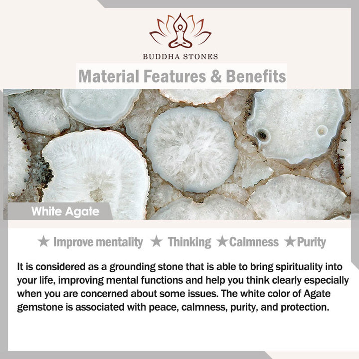 Pulsera de la sabiduría de cuarzo fresa y ágata de cristal con cinco elementos y Buddha Stones - image 9