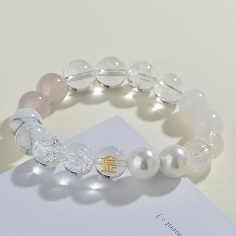 Pulsera de la suerte con Buddha Stones, cinco elementos, varios cristales de ágata, cuarzo rutilado, ojo de tigre, ágata amarilla y citrino - image 15