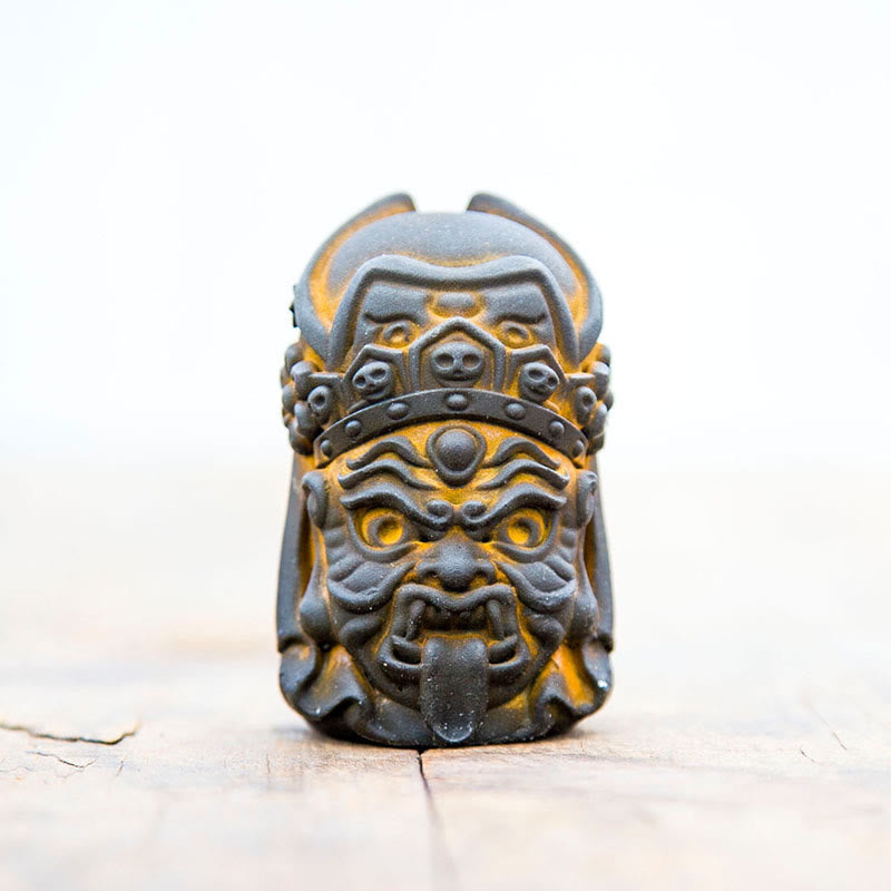 Estatua de resina fundida con óxido de hierro en polvo de Zakiram hecha a mano con Buddha Stones, decoración zen para el hogar - image 12