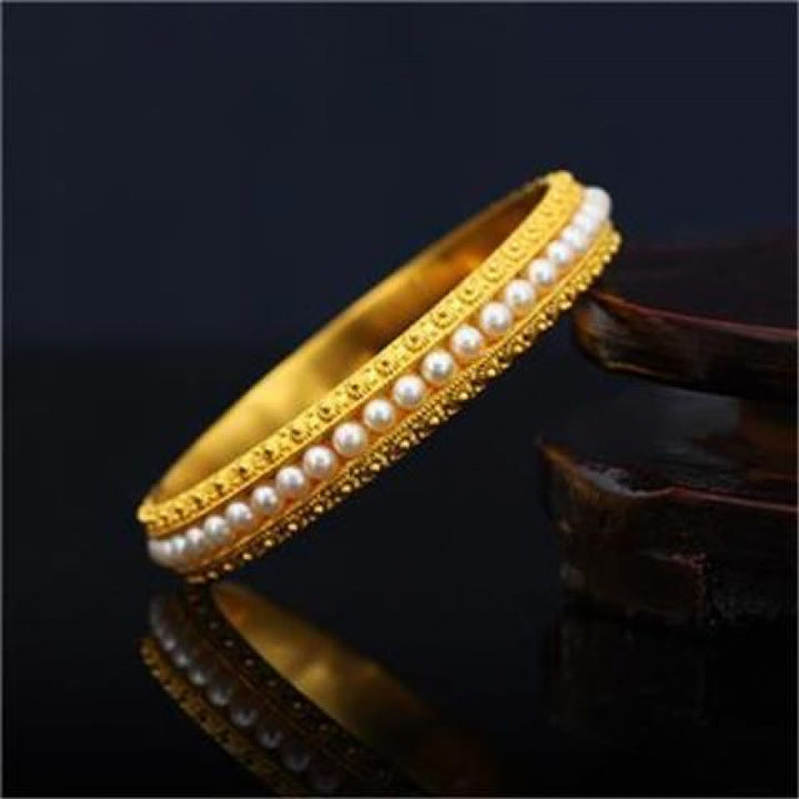 Brazalete de media pulsera curativa con perlas de cobre y Buddha Stones