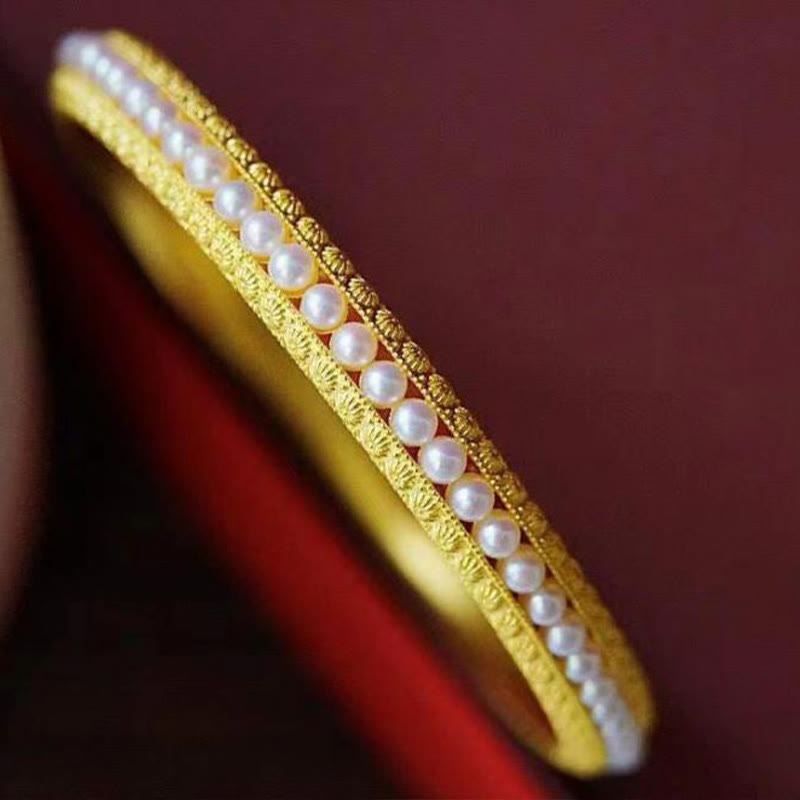 Brazalete de media pulsera curativa con perlas de cobre y Buddha Stones