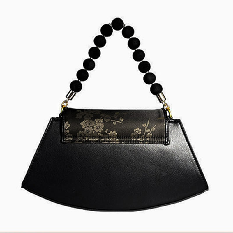 Bolso bandolera de seda Xiangyunsha con cadena de cuentas de Buddha Stones