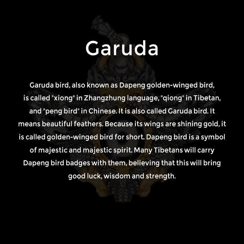 Collar con colgante de Buddha Stones de plata de ley 925 con cuentas de pájaro Garuda tibetano Dzi - image 8