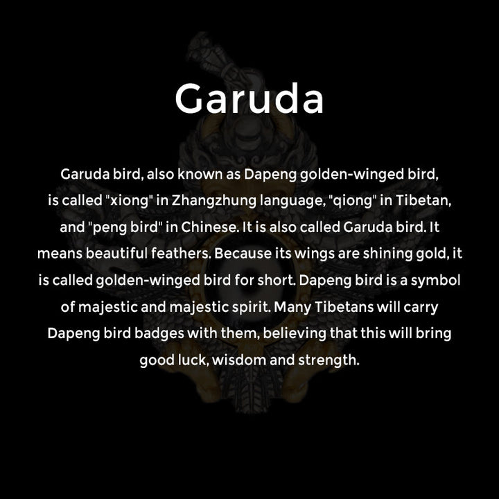 Collar con colgante de Buddha Stones de plata de ley 925 con cuentas de pájaro Garuda tibetano Dzi - image 8