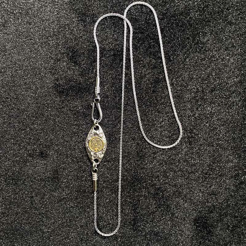 Collar con colgante de plata de ley 925 con Buddha Stones , pájaro tibetano Garuda, dragón, serpiente y sabiduría - image 18