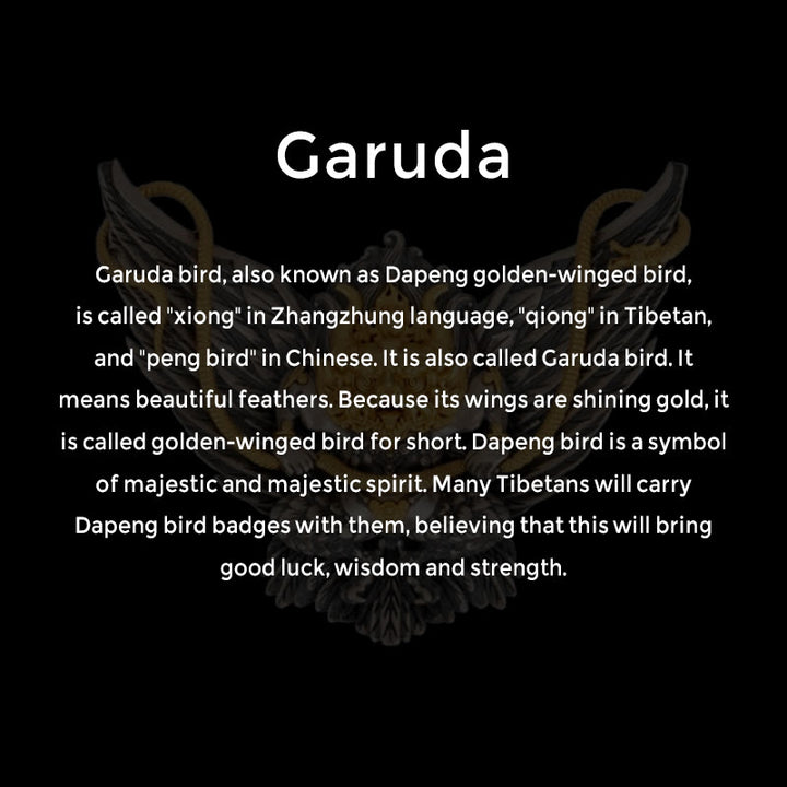 Collar con colgante de plata de ley 925 con Buddha Stones , pájaro tibetano Garuda, dragón, serpiente y sabiduría - image 8
