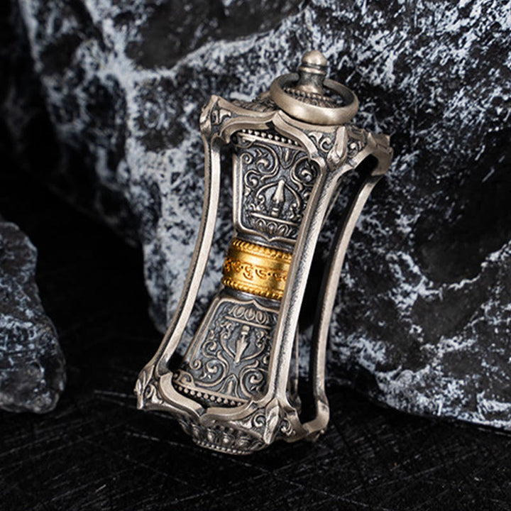 Collar con colgante de bendición de la diosa de la riqueza tibetana Zakiram de plata de ley 925 con Buddha Stones - image 7