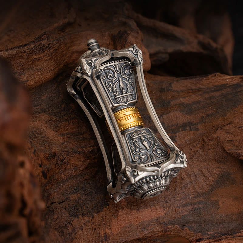 Collar con colgante de bendición de la diosa de la riqueza tibetana Zakiram de plata de ley 925 con Buddha Stones - image 3