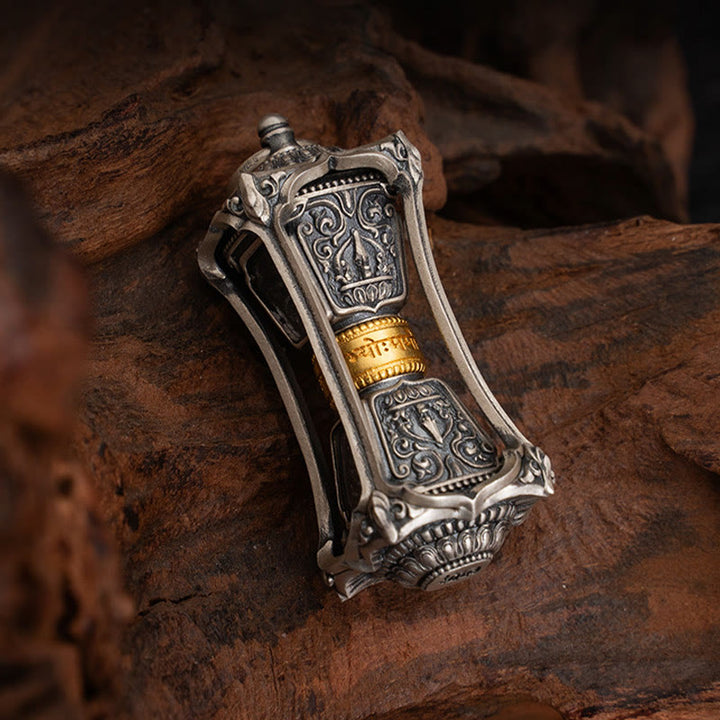 Collar con colgante de bendición de la diosa de la riqueza tibetana Zakiram de plata de ley 925 con Buddha Stones - image 3