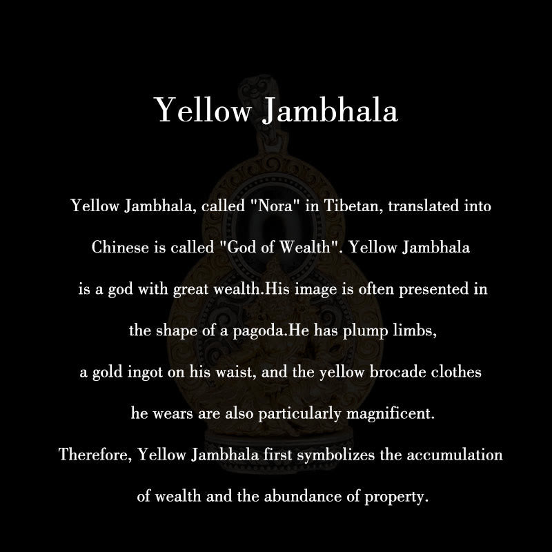 Collar con colgante de plata de ley 925 con Buddha Stones , Jambhala amarilla del Tíbet, dios de la riqueza, Dzi, Om Mani Padme Hum, felicidad - image 10