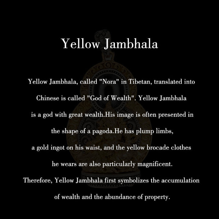 Collar con colgante de plata de ley 925 con Buddha Stones , Jambhala amarilla del Tíbet, dios de la riqueza, Dzi, Om Mani Padme Hum, felicidad - image 10