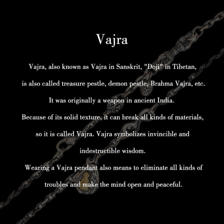 Collar de cadena de metal con bendición de Dorje Vajra de la diosa de la riqueza tibetana Zakiram blanco de plata esterlina 925 con Buddha Stones - image 9