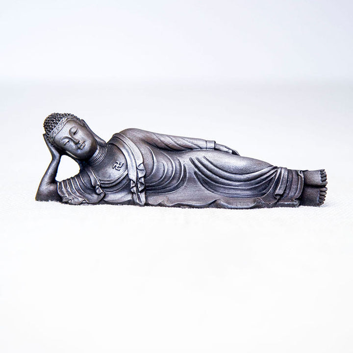 Estatua de resina fundida con óxido de hierro y polvo de Buddha Stones de Buda para decoración del hogar