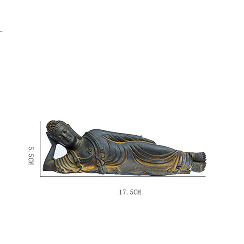Estatua de resina fundida con óxido de hierro y polvo de Buddha Stones de Buda para decoración del hogar