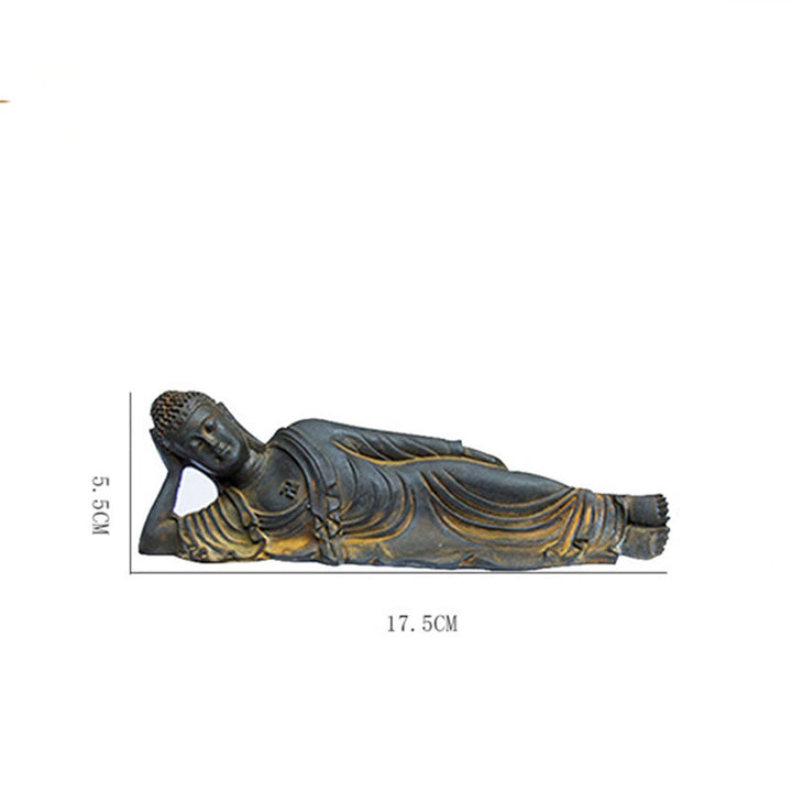 Estatua de resina fundida con óxido de hierro y polvo de Buddha Stones de Buda para decoración del hogar