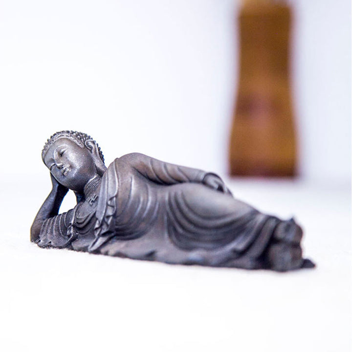 Estatua de resina fundida con óxido de hierro y polvo de Buddha Stones de Buda para decoración del hogar