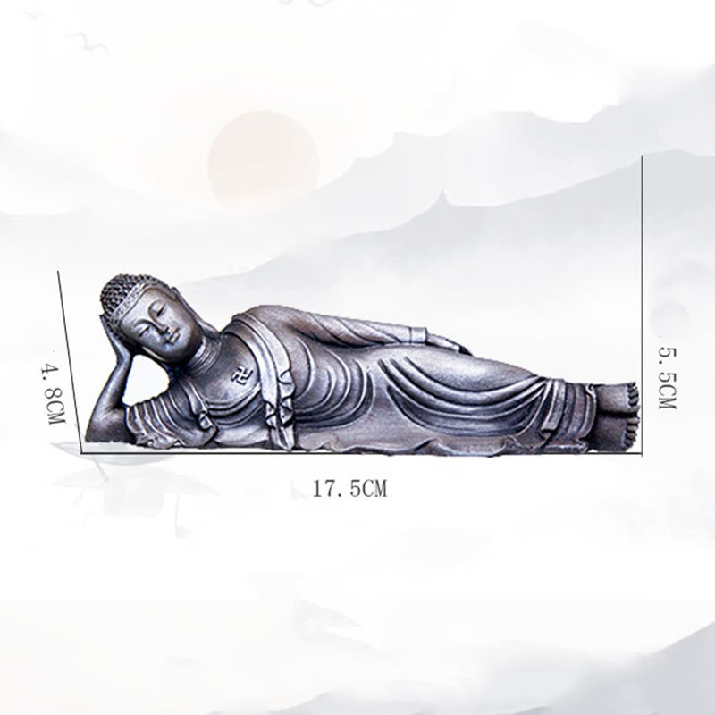 Estatua de resina fundida con óxido de hierro y polvo de Buddha Stones de Buda para decoración del hogar