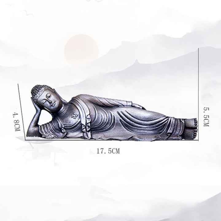 Estatua de resina fundida con óxido de hierro y polvo de Buddha Stones de Buda para decoración del hogar