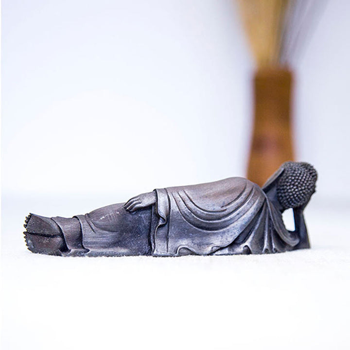 Estatua de resina fundida con óxido de hierro y polvo de Buddha Stones de Buda para decoración del hogar