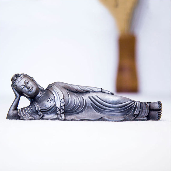 Estatua de resina fundida con óxido de hierro y polvo de Buddha Stones de Buda para decoración del hogar