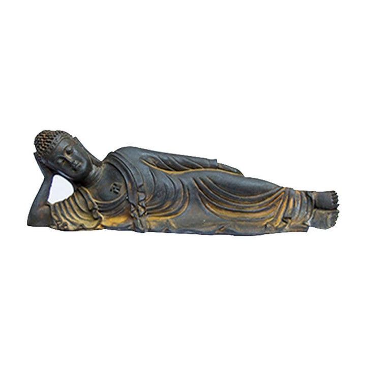 Estatua de resina fundida con óxido de hierro y polvo de Buddha Stones de Buda para decoración del hogar